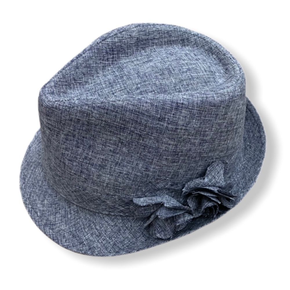 ❣️2/$40❣️ Chambray Fedora Hat - Picture 4 of 7
